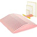 18 Slot Storage Rack for Quilting Rulers, Pink Ruler Holder Organizer