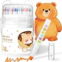 18 Twistable Gel Crayons, Washable, Easy Grip, Multicolor Silky Crayons