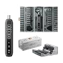 Sakerplus 180 In 1 Precision Electric Screwdriver Set, 3-Speed Torque Control with LED Light & Magnetic Storage Case, CR-V Steel Bits for Home Repair and Professional Maintenance (Electric)