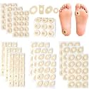 180 Pcs Soft Latex Corn Cushions U-Shape Round Oval Foam Callus Cushions