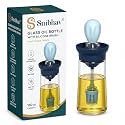 180ml Glass Oil Bottle with Silicone Brush for Cooking, Leakproof