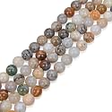 180pcs Adabele Natural Bamboo Leaf Agate Gemstone 4mm (0.16 inch) Round Beads