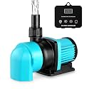 1850GPH Aquarium Return pump with LCD display controller, 55W DC 24V aquarium pump for saltwater freshwater aquarium,fish tank,sump,20 speeds ECO Quiet Submersible and inline pump.