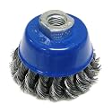 Mercer Industries 189014B - 2-3/4" x M14 x 2.0, Knot Cup Brush, .020 Carbon Steel Wire