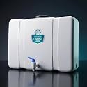 18L Waste Water Storage Tank for RO Systems | High-Capacity Reject Water Collection Solution | Premium Wall-Mount Reuse Tank with Complete Installation Accessories | Durable, Wall-Mountable