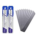 18mm Utility Knife Replacement Blades,60 Degree Snap Off SK4 Steel Blades for Retractable Cutting Knives, Hobby, Craft Knife, Box Cutter 20PCS