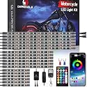 18PCS Motorcycle RGB LED Light Kit with Brake Turn Signal, Multicolor Underglow Lights with APP/RF Remote, Neon Accent Lights Dual Zone Waterproof 12V for Touring, Bagger &amp; Large Cruiser Motorcycle
