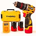 18V Cordless Impact Drill Machine with 65 Nm High Torque Brushless Motor, 25+1 Position Clutch, 2.0Ah x 2 Batteries, 2000 RPM Variable Speed, 6 Month Warranty