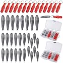 19/21/42 Pcs Snap Weight Kit Bullet/Fish Trolling Weights Clips