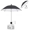 19.7" Dia Camera Umbrella Hot Shoe Cold Mount 3 Level Height Adjustable