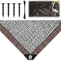 19.7 x 30ft Pond Netting for Koi with Stakes, PE Cover for Fish