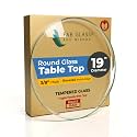 19 Inch Round Tempered Beveled Polished Edge Glass Table Top 3/8” Thick Round Glass Table Top Heavy Duty, Dining, Coffee, and Office Tables by Fab Glass and Mirror