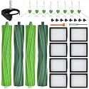 19 Pack Replacement Parts for iRobot Roomba i7 i7+ i3 i3+ i4 i4+ i5 i5+ i6 i6+ i8 i8+ E5 E6 E7 j6 j6+ j7 j7+ Combo i5 i5+ j5 j5+, 4 Roller Brush 8 Filter 8 Side Brush 1 Front Caster Wheel