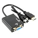 192 Bits Digital to Analog Audio Converter, DAC Digital Coaxial and Optical Toslink to Analog 3.5mm Jack Adapter and RCA (L/R) Stereo Audio Adapter with Optical Cable