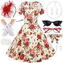 1950s Polka Dot Dresses for Women Tea Party Outfit with 50s Accessories