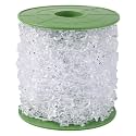 196FT 13mm Clear Pearl Star Beads String Garland Roll Bulk for DIY Craft