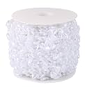 196FT 13mm White Pearl Heart Beads String Garland Roll Bulk for DIY Craft