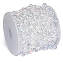 196FT 8mm 3mm Iridescent Faux Pearl Beads String Garland Bulk for DIY Craft