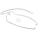 1996-2013 Touring 16" Handlebar Extension NO ABS Brake Line Silver
