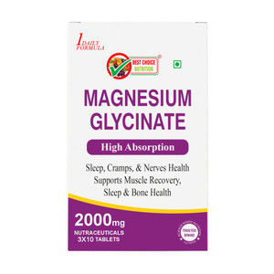 1DAILYFORMULA BEST CHOICE NUTRITION Magnesium Glycinate Tablets