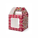 1Kg Pink Modak Box | 50 Pcs | Premium Designer Paper Sweet Packaging Box with Window | Festive Gift Box for Modak & Laddu | Elegant Ganpati Sweet Packaging