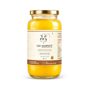 1l gausampatti a2 bilona cow ghee  kankrej desi cow ghee  traditional bilona method  ghee for cooking tadka roti dal rice sweets amp pooja