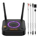 1Mii B06Ultra Bluetooth 5.3 Receiver with LDAC for Hi-Res Wireless Audio, HiFi Bluetooth Audio Adapter w/Audiophile DAC, 3D Surround aptX HD Low Latency, Optical AUX 3.5mm Coaxial for Home Stereo