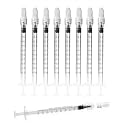 1ml Luer Lock Syringe without Needle - 1cc Plastic Syringes, Pack of 20