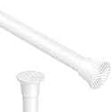 1pack Spring Tension Curtain Rods 18-36 Inch Adjustable White Tension Rod