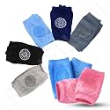 1Pair - Baby Elbow Knee Protection, Anti Slip Skid Comfort Socks For Safe Crawling and Walking, Baby Knee Elbow Cotton Socks & Pads For Toddlers, Babies & Kids. (Multicolour)