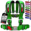 1pc 50 Cal Green 4 Point Harness 3 inch straps, Racing Harness Seat Belt