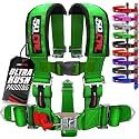 1pc 50 Cal Green 5 Point Harness 3 inch Straps, Racing Harness Seat Belt