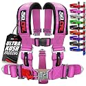 1pc 50 Cal Pink 5 Point Harness 3 inch Straps, Racing Harness Seat Belt