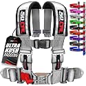 1pc 50 Cal Silver 4 Point Harness 2 inch straps, Racing Harness Seat Belt