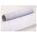1pc Flexible White PVC Aluminum Foil Pipe - 160mm Diameter Exhaust Ventilation Hose for HVAC, Dryer, and Greenhouse use(5m)