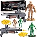 1Pc Short Gun with 4Pc Big Size Army Toys for Kids 5+ Years Old |Long Range Shooting Gun Army Battle Field Playset Shoot Games Toy for Boys |Girls Birthday Gift for Children Fun Activity Items