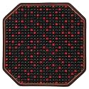 1Pc Wood Bead Car Seat Cover Cooling Cushion Breathable Natural Wood Beads for Summer Comfort Massage Function Easy Installation for Cars Trucks and Office Chairs Wine Red