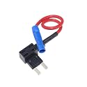 1PCS 12V Size Automotive Fuse Holder Additional Circuit Piggyback Fuse Tap Adapter with 10A Mini Small Medium ATM Blade Fuse (Color : Small)