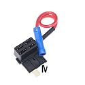 1PCS 12V Size Automotive Fuse Holder Additional Circuit Piggyback Fuse Tap Adapter with 10A Mini Small Medium ATM Blade Fuse (Color : Medium)