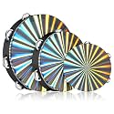 1Pcs 6/8/10inch Handheld Tambourine, Single Row Jingle Accompanying Orff Percussion Instrument, For Ktv, Parties Atmosphere Holiday Gifts (8 inch FBA)