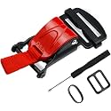 1pcs Helmet Quick Release Buckle Replacement Kit, All Stainless Steel Ratcheted Helmets for Chin Strap Up to 1", Motorcycle Helmets Accessories, Compatible with Half, 3/4, Full Face Helmet