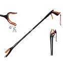 1Pcs Orange 32" Foldable Grabber Reacher Tool,Reacher Grabber Pickup Tool for Seniors with 360° Rotating Anti-Slip Jaw & Strong Magnet,Extra Long Trash Picker Upper Grabber,Litter Picker