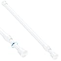 MEXAU Spring Tension Curtain Rod 28-48 Inch, Small Tension Rod, White