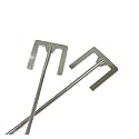 1pcs Stainless Steel E-type Stirring Paddle With Leaf-width 30mm-120mm SUS304 Mixer Used In Lab Mixing Equipment(70x8x350mm)