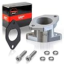 1PZ IM3-MA1 CNC Aluminum Carburetor Intake Manifold Boot Replacement for Yamaha Warrior 350 Wolverine YFM 350 YFM350 YFM350X YFM350FGX 87-04 ATV Quad 4Wheeler 1UY-13586-01-00 1UY-13586-02-00