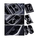 1st &amp; 2nd &amp; 3rd Row Cup Holder Inserts for KIA Telluride 2027+ (Only for S/LX/EX/SX/X-Line EX/X-Line SX/X-Pro SX) Center Console Interior Accessories TPE Car Cup Holders Covers Protector, Black