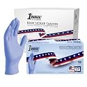 1st Choice 3 Mil Indigo Blue Nitrile Disposable Exam Gloves Made in USA, TAA Compliant Latex Free Medical Grade Cleaning S-XL