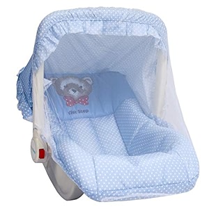 1st step 5 in 1 carrycot with anti-mosquito mesh-blue mblpd