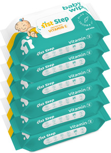 1st step baby wet wipes enriched with aloe-vera and jojoba oilpack of 6
