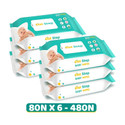 1st Step Baby Wet Wipes Enriched With Aloe-Vera And Jojoba Oil (Pack Of 6)